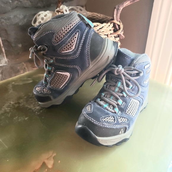 Vasque Kids Gray and Blue Hiking Boots - Picture 1 of 2